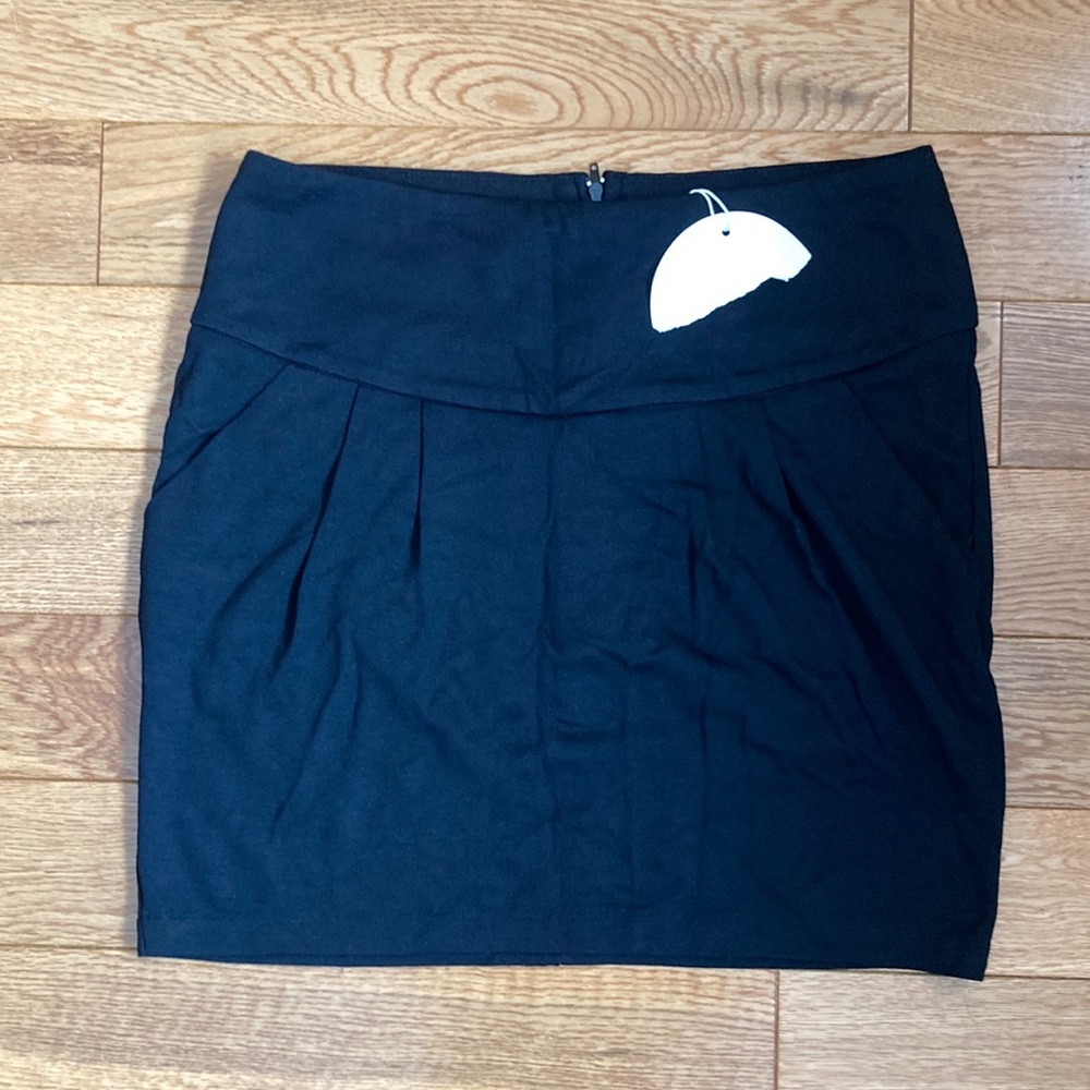 NWT Costa Blanca Black Mini Skirt w/ Pockets